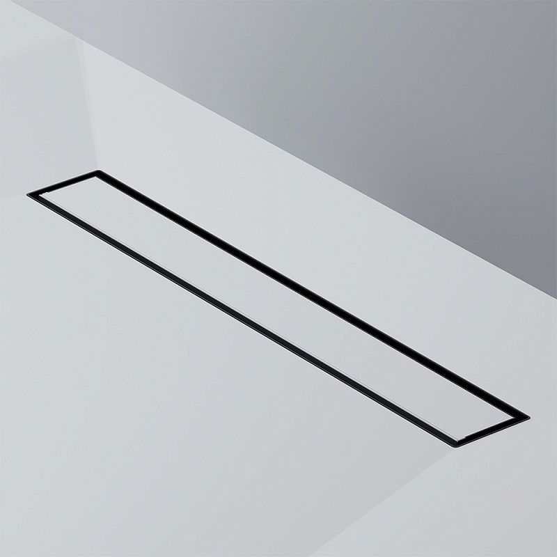 Душевой трап (лоток) 50 AM.PM MasterFlow W01SC-U11-050-04BM комбинированный затвор с черной матовой решеткой под плитку