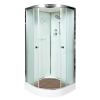 Душевая кабина DTO D 01 S с электрикой (100x100)