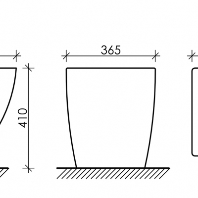 Напольное биде CERAMICANOVA Metropol CN4005MB