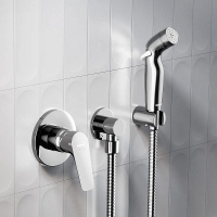 Гигиенический душ со смесителем Damixa Jupiter 777510001 хром встраиваемый, шланг 1200, держатель