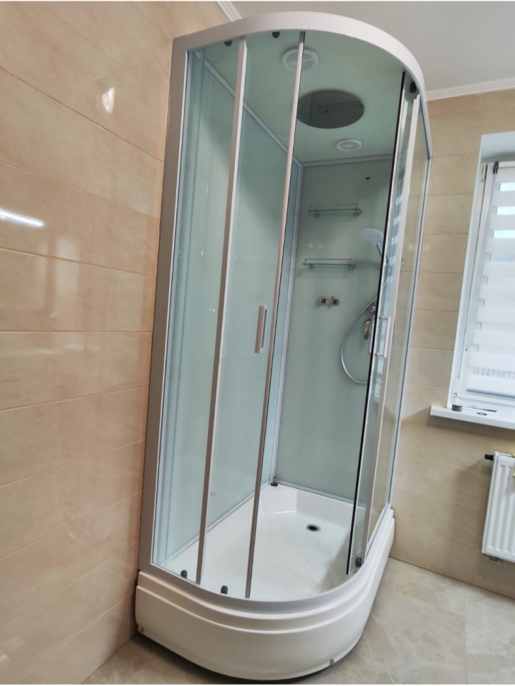 Душевая кабина Frank F412/1 R White без крыши 120x80 см, 130009