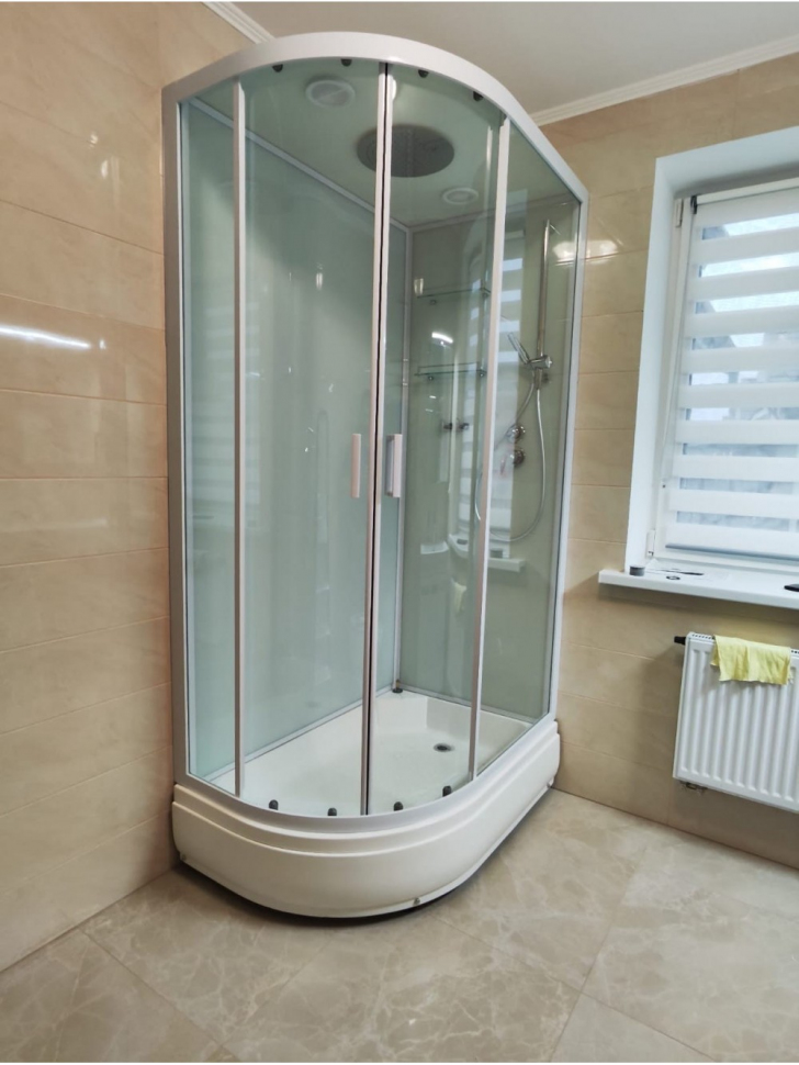 Душевая кабина Frank F412/1 R White без крыши 120x80 см, 130009
