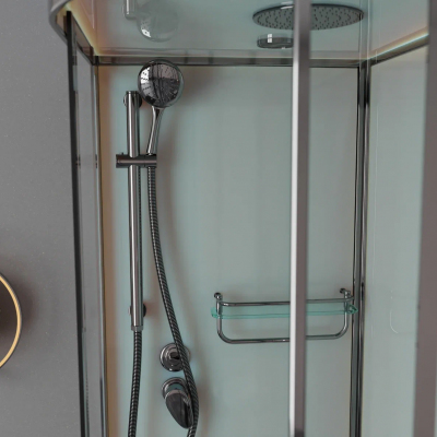 Душевая кабина Frank F411L M Brilliant матовое стекло110х80 левосторонняя низкий поддон, 177777