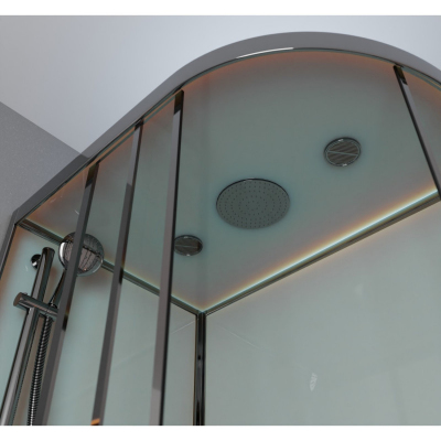 Душевая кабина Frank F411L M Brilliant матовое стекло110х80 левосторонняя низкий поддон, 177777