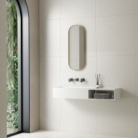 Раковина Solid Surface Vincea VWB-6S180MW, 800*400*200, подвесная, цвет белый матовый