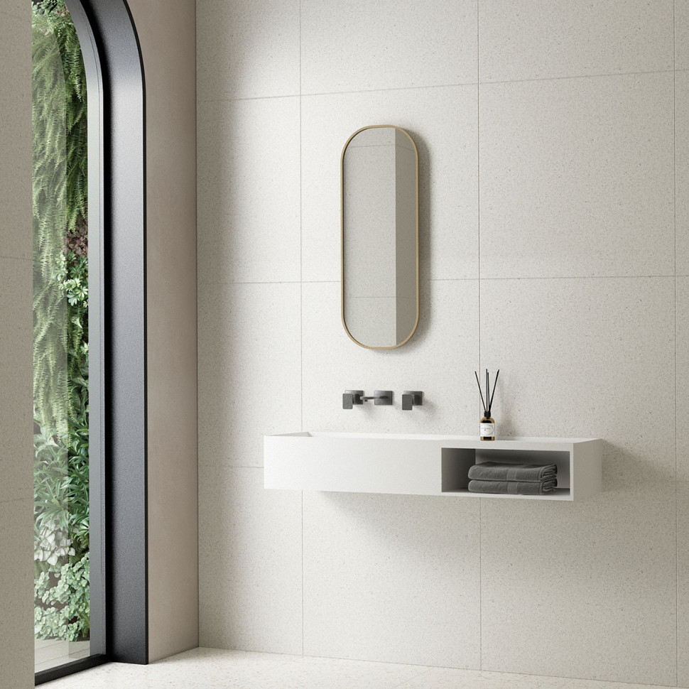 Раковина Solid Surface Vincea VWB-6S180MW, 800*400*200, подвесная, цвет белый матовый