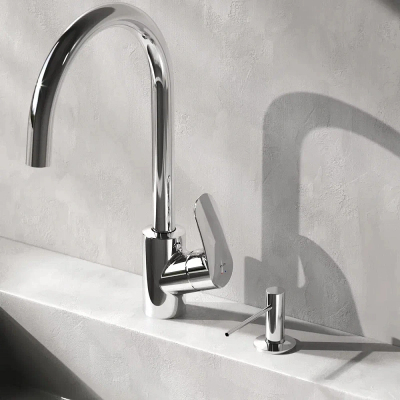 Дозатор для моющего средства AM.PM Gem A9037200 встраиваемый, хром