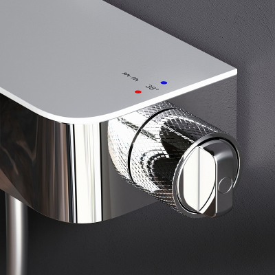 Душевая система AM.PM Func F078F300 стойка с тропическим душем, термостатом, смесителем, изливом, хром