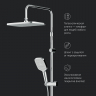 Душевая система AM.PM Func F078F300 стойка с тропическим душем, термостатом, смесителем, изливом, хром