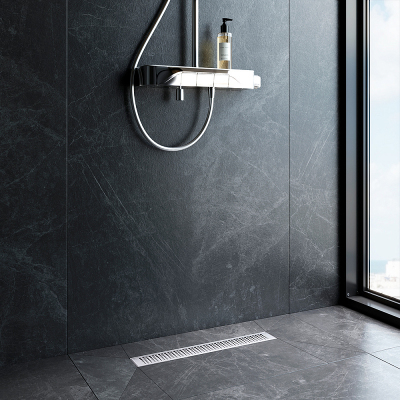 Душевой трап (лоток) 50 AM.PM MasterFlow W01SC-P11-050-01SB комбинированный затвор со стальной матовой решеткой