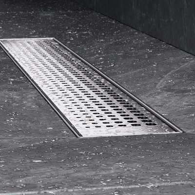 Душевой трап (лоток) 50 AM.PM MasterFlow W01SC-P11-050-01SB комбинированный затвор со стальной матовой решеткой