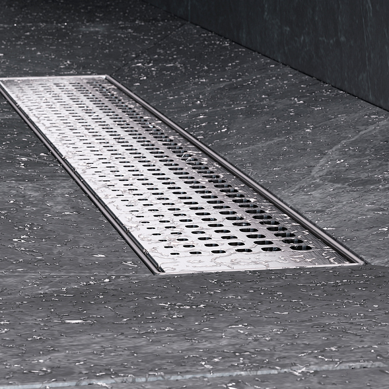 Душевой трап (лоток) 50 AM.PM MasterFlow W01SC-P11-050-01SB комбинированный затвор со стальной матовой решеткой