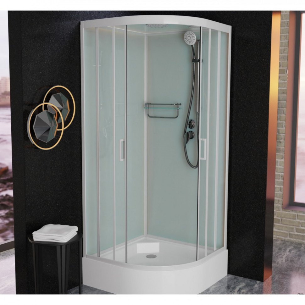 Душевая кабина Frank F400/1 White 100x100 см, 125009