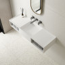 Раковина Solid Surface Vincea VWB-6S212MW, 1200*400*200, подвесная, цвет белый матовый