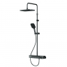 Душевая система AM.PM Func F078F222 стойка с тропическим душем, термостатом, смесителем, черная