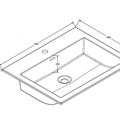 Раковина VCB-13600B из кварца, цвет черный