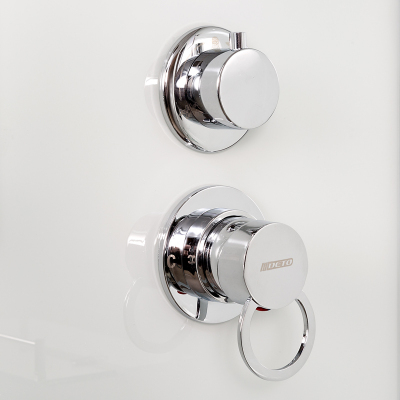 Душевая кабина DTO EM 1590 LED с гидромассажем (90x90)