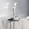 Гигиенический душ со смесителем Damixa Jupiter 773500001 хром встраиваемый, полка, шланг 1200, держатель туалетной бумаги