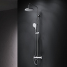 Душевая система AM.PM Crave F079C500 стойка с тропическим душем, термостатом, смесителем, изливом, хром