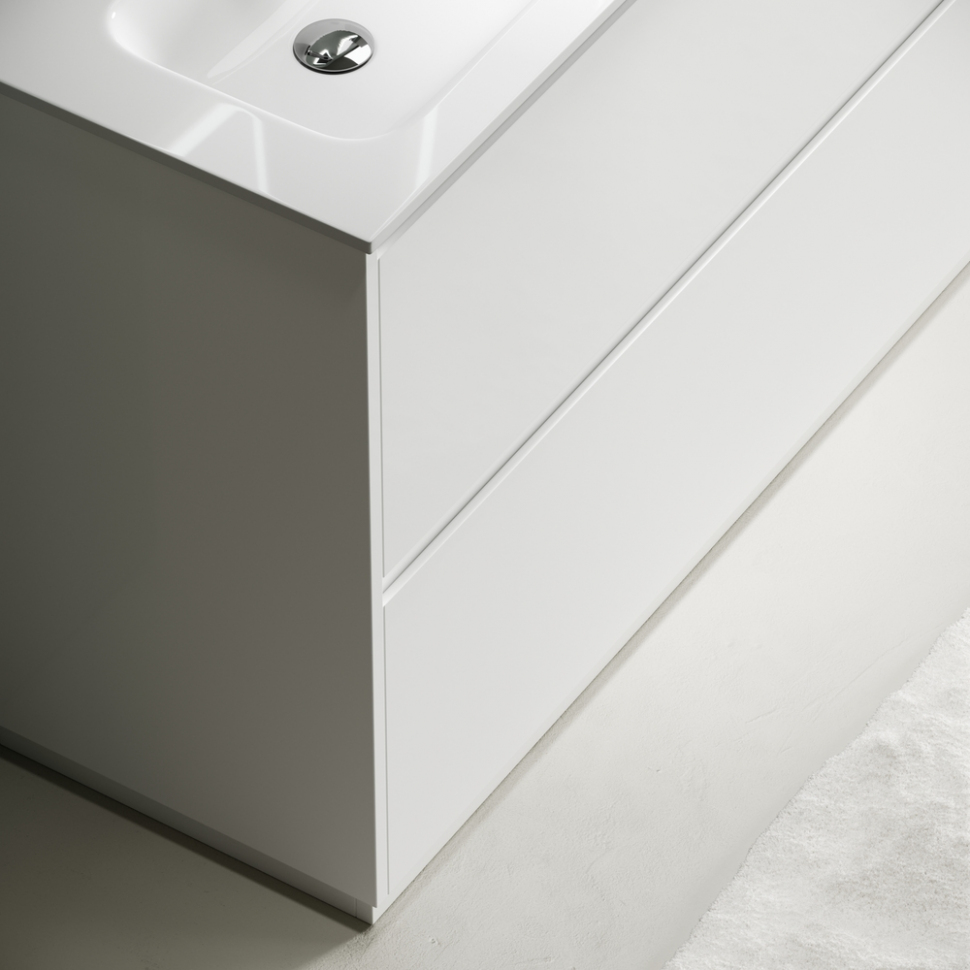 Тумба напольная под раковину SANCOS Libra Floor, белый глянец 1190х450х840 мм, LB120F-2W