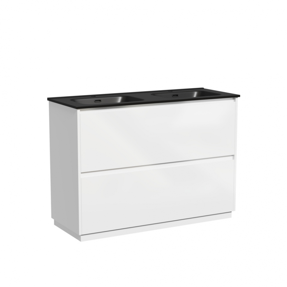 Тумба напольная под раковину SANCOS Libra Floor, белый глянец 1190х450х840 мм, LB120F-2W