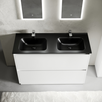 Тумба напольная под раковину SANCOS Libra Floor, белый глянец 1190х450х840 мм, LB120F-2W