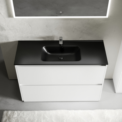 Тумба напольная под раковину SANCOS Libra Floor, белый глянец 1190х450х840 мм, LB120F-1W