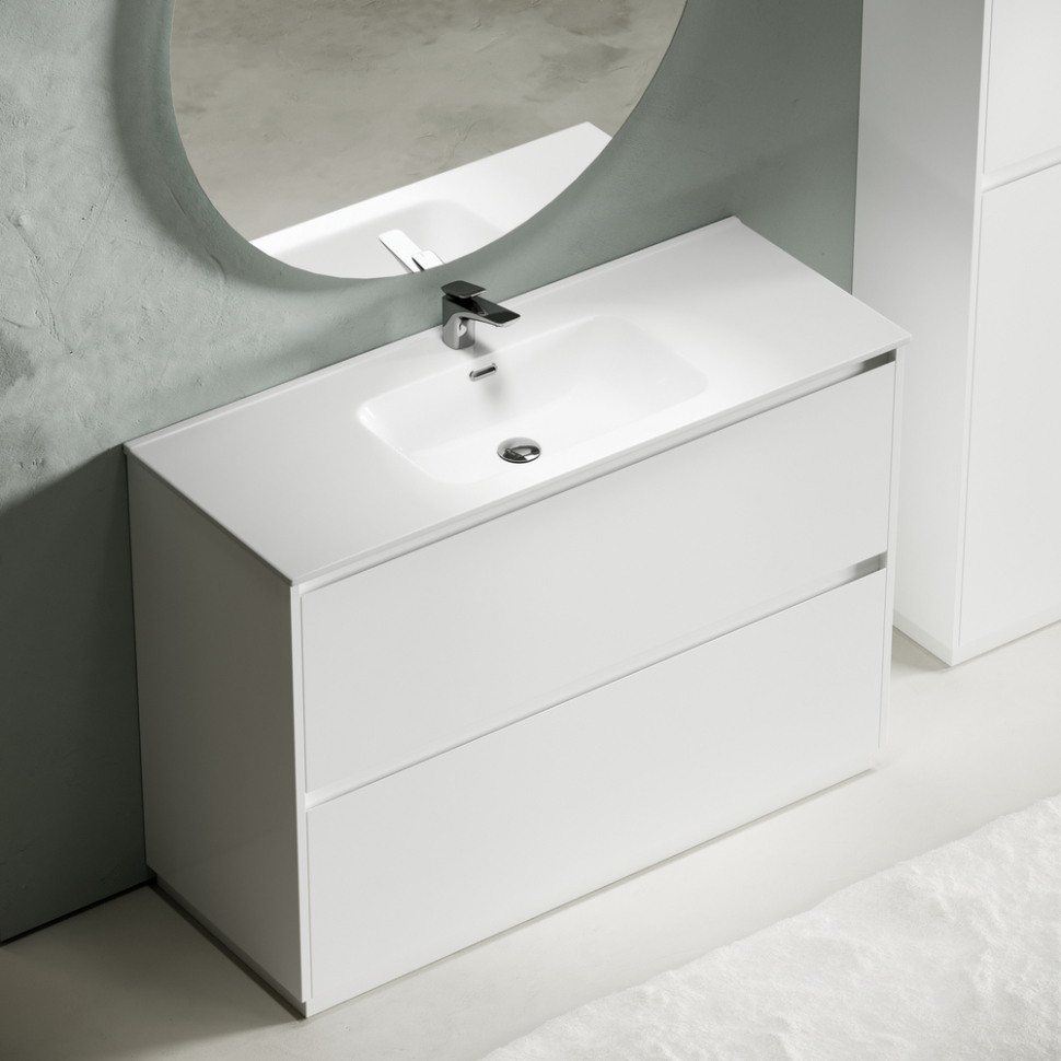 Тумба напольная под раковину SANCOS Libra Floor, белый глянец 1190х450х840 мм, LB120F-1W