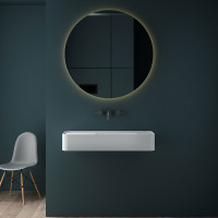 Раковина Solid Surface Vincea VWB-6S480MW, 800*400*150, подвесная, цвет белый матовый