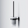 Ершик для унитаза AM.PM X-Joy A85A33322 со стеклянной настенной подставкой, черный