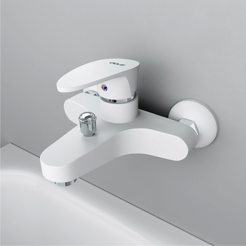 Смеситель для ванны Dorff  Alpha D9010000WH белый