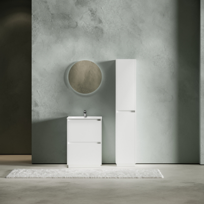 Тумба напольная под раковину SANCOS Libra Floor, белый глянец 590х450х840 мм, LB60FW