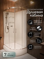 Душевая кабина Frank F412/1L Brilliant без крыши 120x80 см, 180009