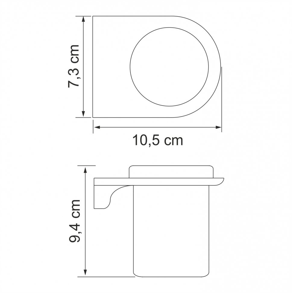 Подстаканник одинарный Wasserkraft Kammel K-8328WHITE