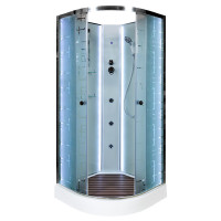 Душевая кабина DTO EM 1590 N LED с гидромассажем (90x90)