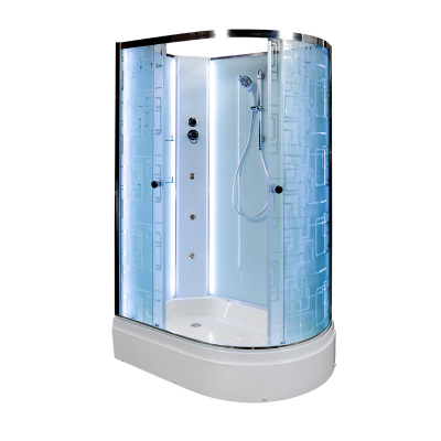 Душевая кабина DTO ЕМ 2712 L N LED с гидромассажем (120x80)