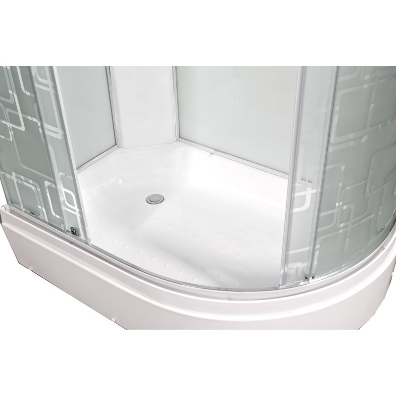 Душевая кабина DTO ЕМ 2712 L N LED с гидромассажем (120x80)