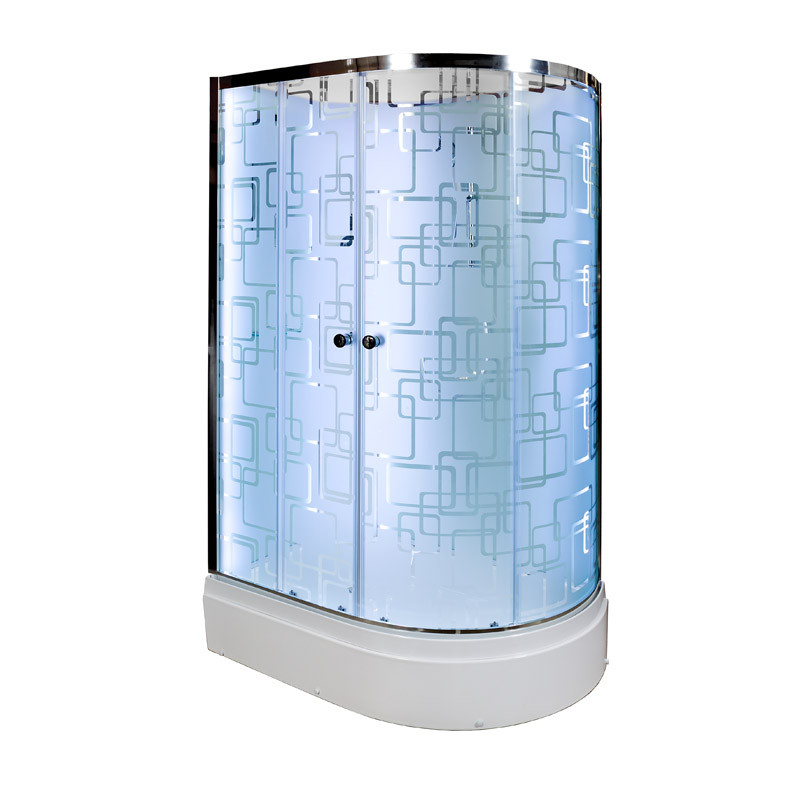 Душевая кабина DTO ЕМ 2712 L N LED с гидромассажем (120x80)