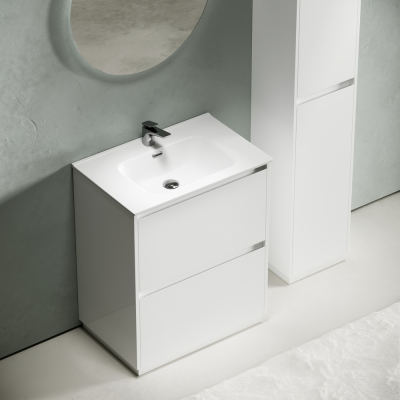 Тумба напольная под раковину SANCOS Libra Floor, белый глянец 690х450х840 мм, LB70FW