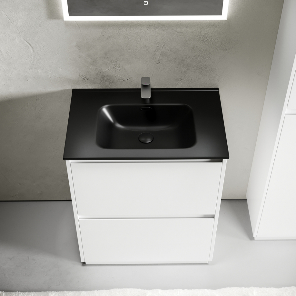 Тумба напольная под раковину SANCOS Libra Floor, белый глянец 690х450х840 мм, LB70FW