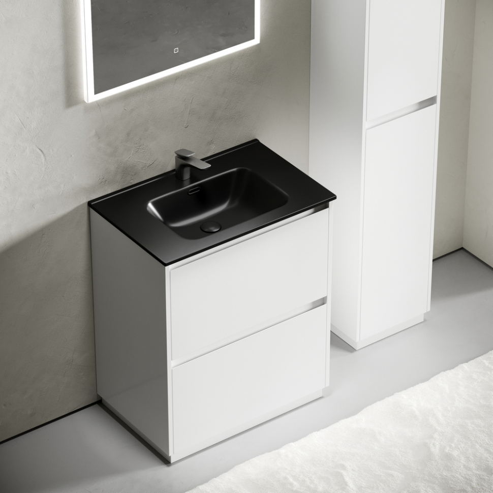 Тумба напольная под раковину SANCOS Libra Floor, белый глянец 690х450х840 мм, LB70FW