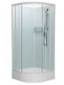 Душевая кабина Frank F400/1 М White 100x100 без крыши матовое стекло, 20027