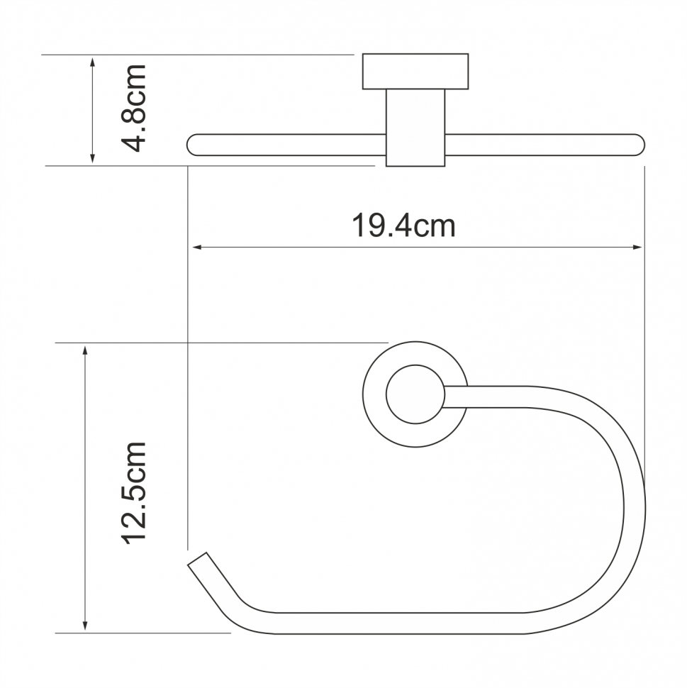 Держатель полотенец Wasserkraft Donau K-9460