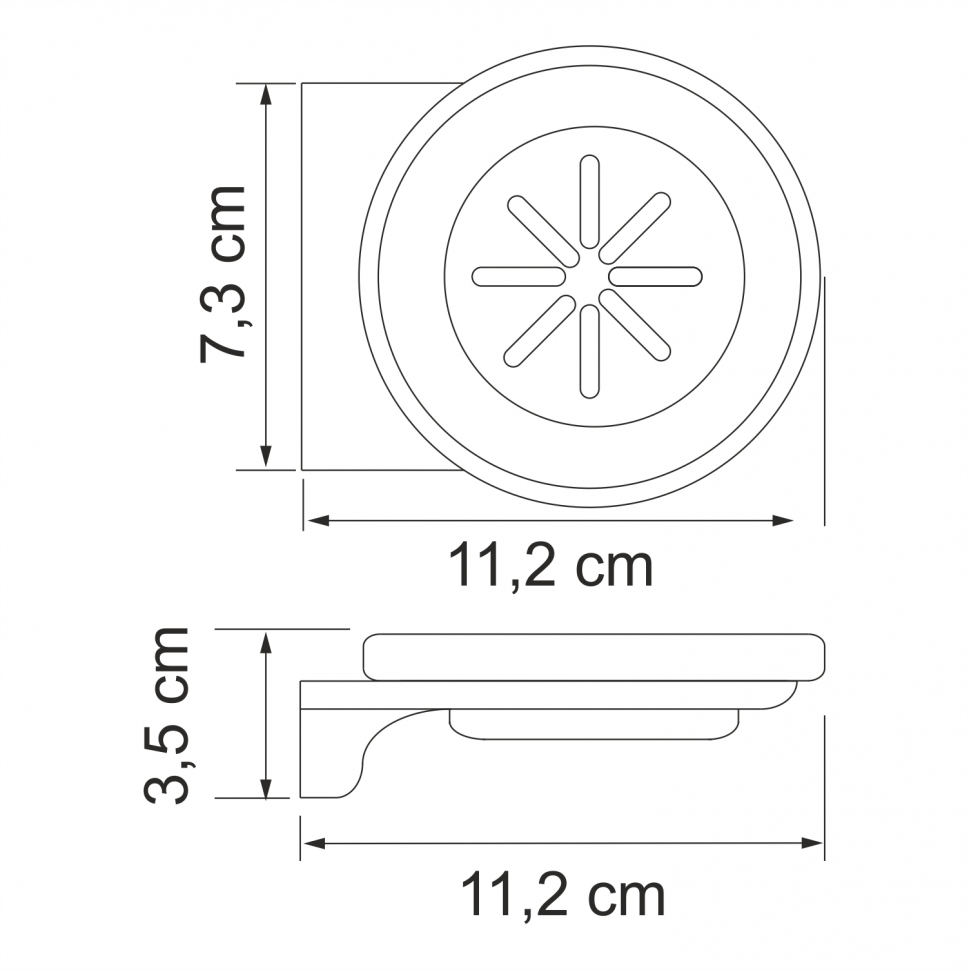 Мыльница Wasserkraft Kammel K-8329WHITE