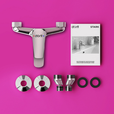 Cмеситель для ванны и душа Dorff Stark D1101000 хром