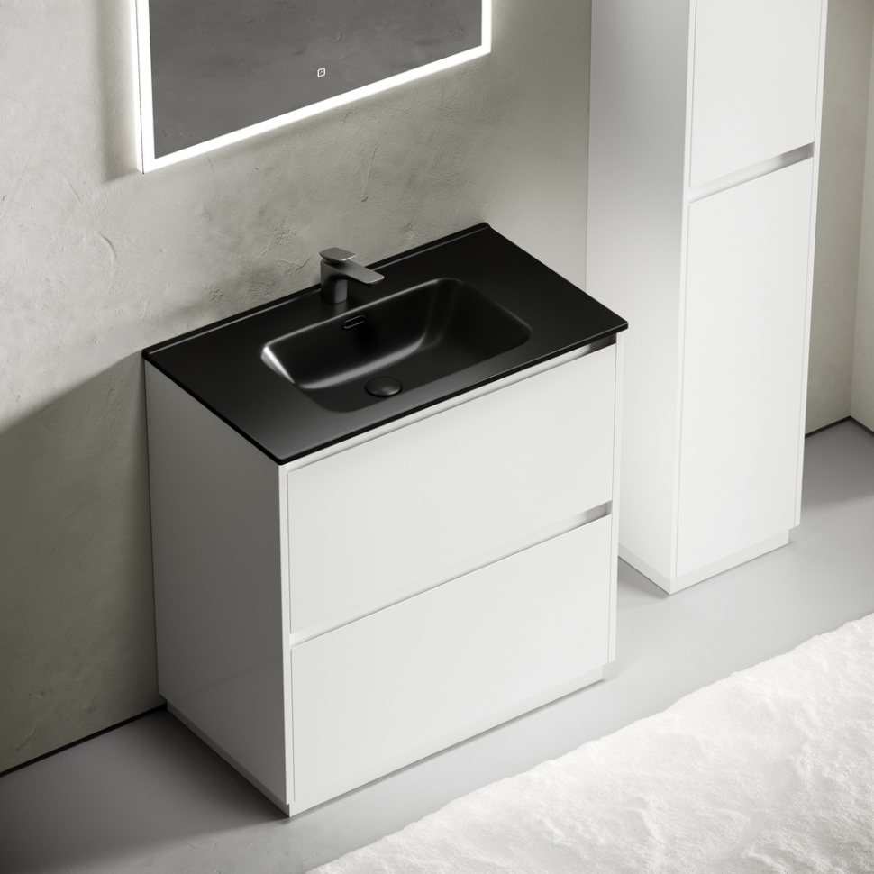 Тумба напольная под раковину SANCOS Libra Floor, белый глянец 790х450х840 мм, LB80FW