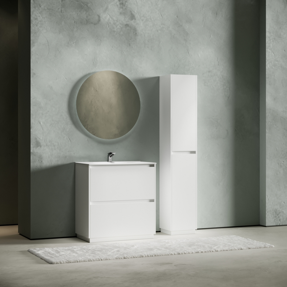 Тумба напольная под раковину SANCOS Libra Floor, белый глянец 790х450х840 мм, LB80FW