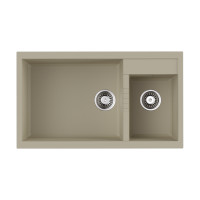 Кухонная мойка Omoikiri Tedori 86-2-LB-BE Tetogranit/ваниль, 4993933