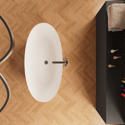 Ванна Frank F6123 White 170x81 отдельностоящая белая, 12525