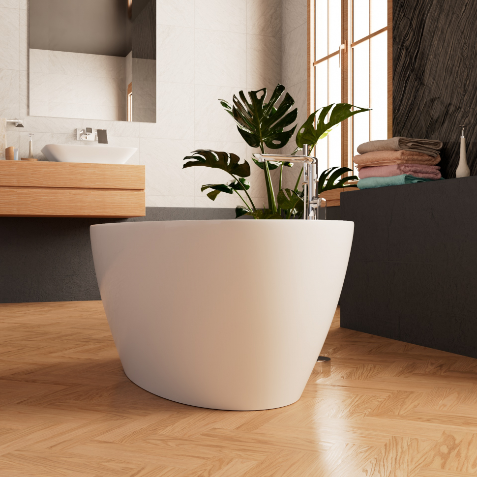 Ванна Frank F6123 White 170x81 отдельностоящая белая, 12525